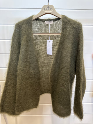 Kid mohair -neuletakki Adele