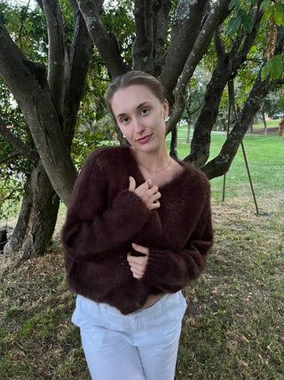 Mohairneuletakki Sophie