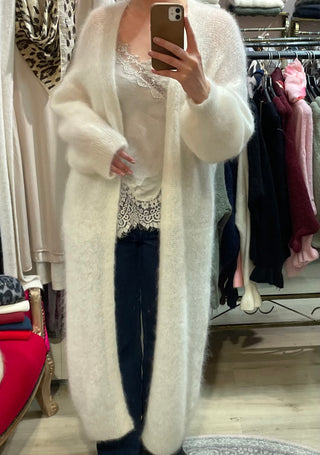 Mohairneuletakki ( maxi) Charlotté