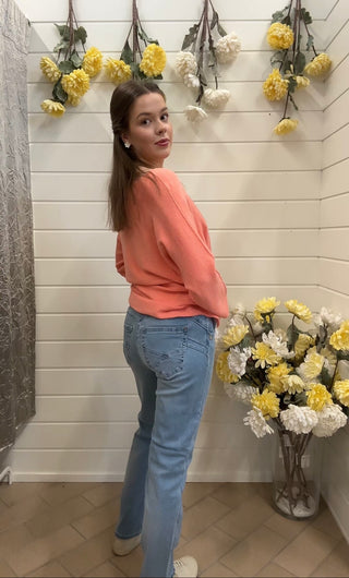 Farkut Cream Amalie, SHAPE FIT suora lahje