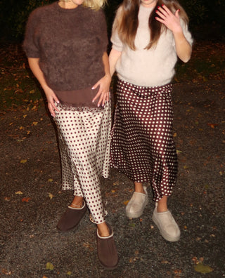 Satiinihame polkadot