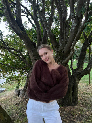 Mohairneuletakki Sophie