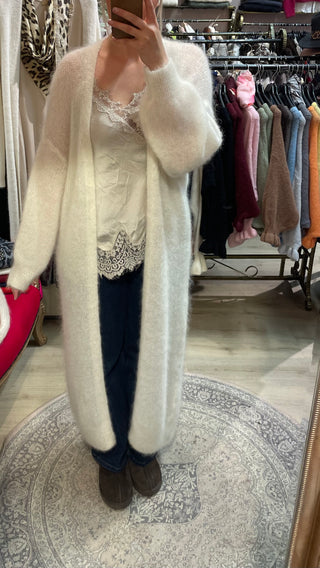 Mohairneuletakki ( maxi) Charlotté