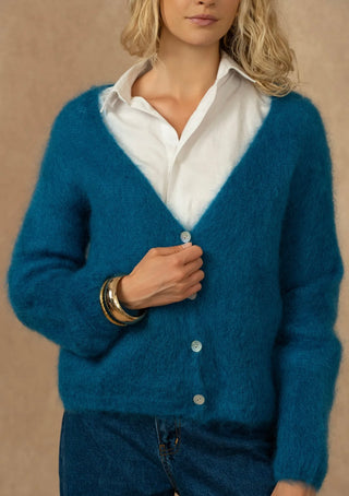 Kid mohair Neuletakki Alyssa