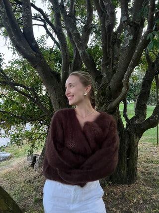 Mohairneuletakki Sophie