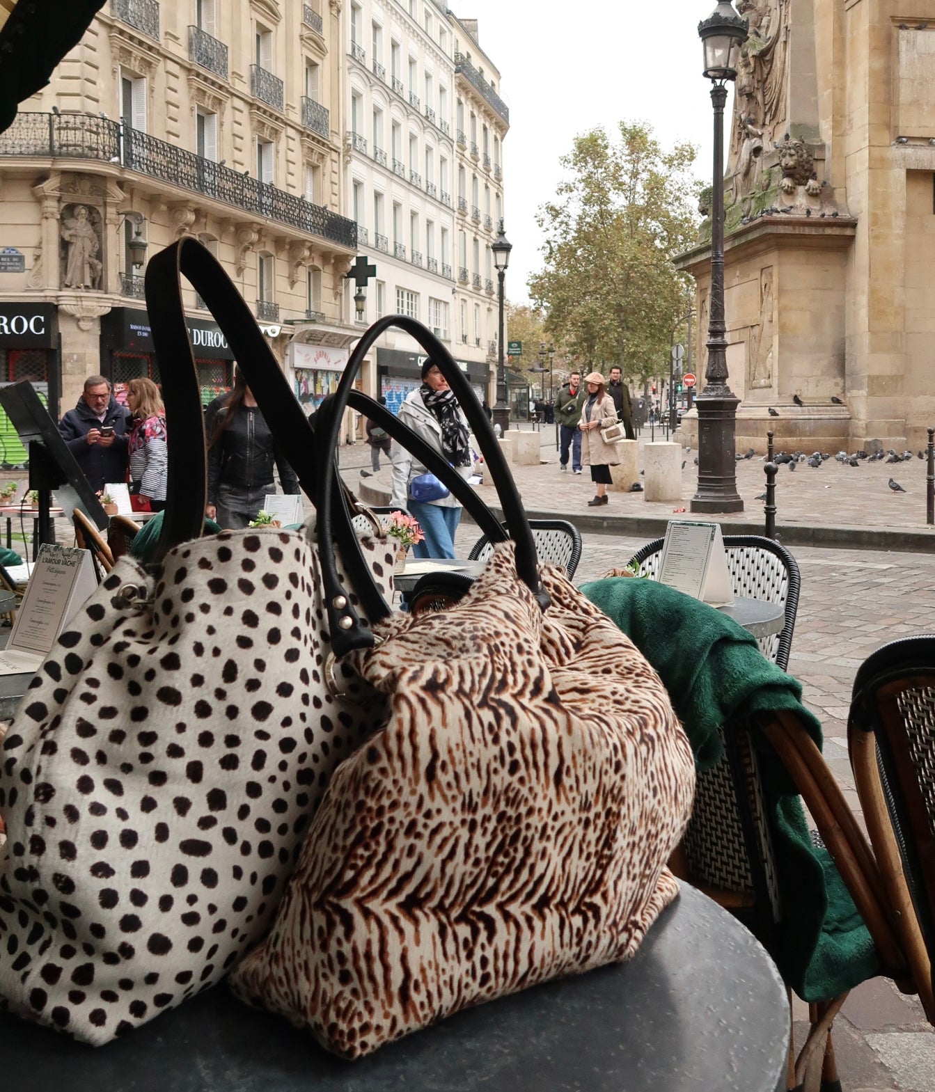 Animal print bag