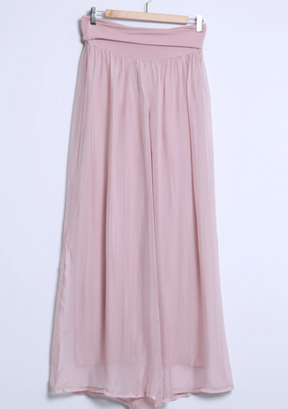 Silkkiviskoosi -housut Eden (pitkä lahje)