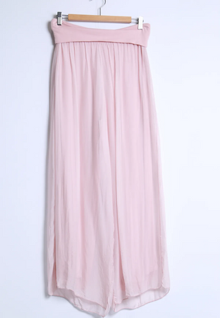 Silkkiviskoosi -housut Eden (pitkä lahje)