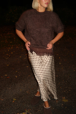 Satiinihame polkadot