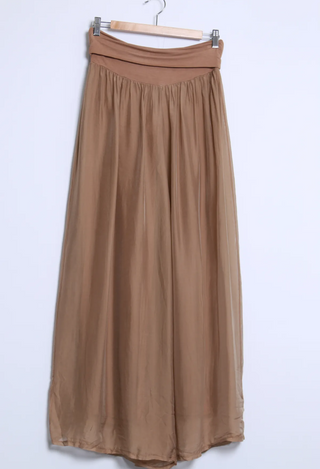 Silkkiviskoosi -housut Eden (pitkä lahje)