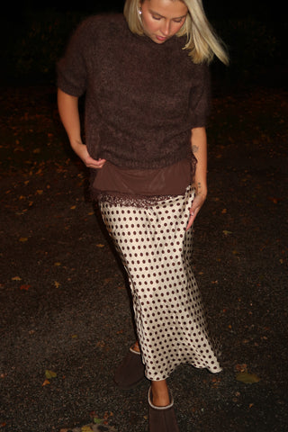 Satiinihame polkadot