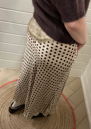 Satiinihame polkadot