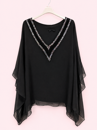 Silkkiviskoosipusero Bling