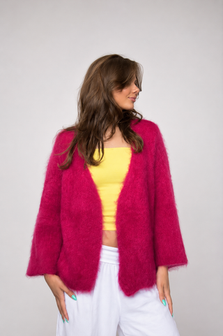 Kid mohair -neuletakki Adele