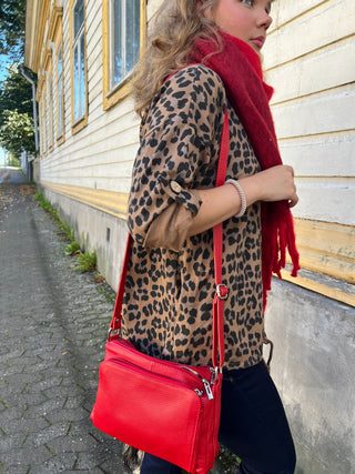 Leather bag autumn