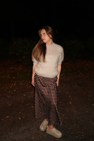 Satiinihame polkadot