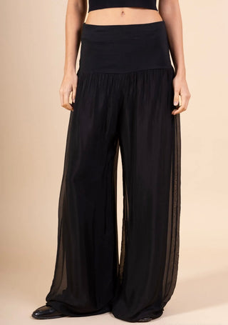 Silkkiviskoosi -housut Linda