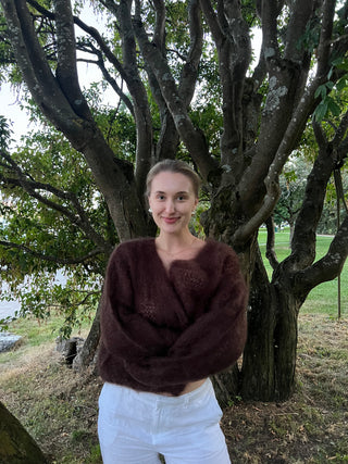 Mohairneuletakki Sophie