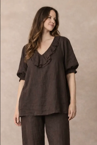 Pellavatunika Vivian Plus-koko